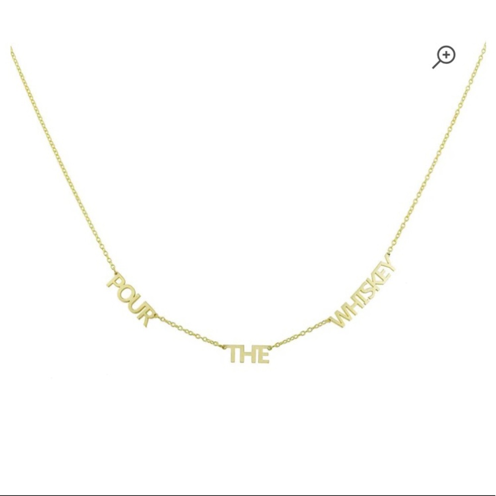 Pour the whiskey necklace